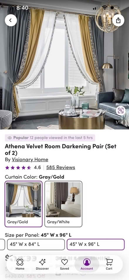 Photo of free Velvet curtains set w sheers (83rd & Mendingwall) #1