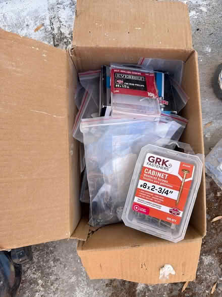 Photo of free Assorted box of screws (East Palo Alto CA) #1