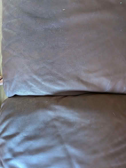 Photo of free Brown Leather 3 Seater Sofa (Bishopthorpe YO23) #2