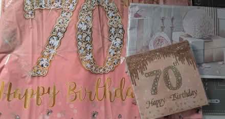 Photo of free Pink 70th birthday decorations (Stantonbury MK14) #1
