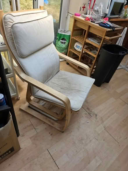 Photo of free Ikea Poang Chair and Foot Stool (CH43 prenton) #2