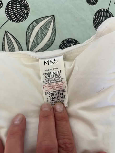 Photo of free 2 x soft feather pillows (TA18) #3