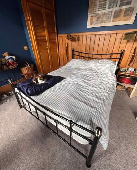 Photo of free Double Bed Frame with mattress (North Road N7) #2