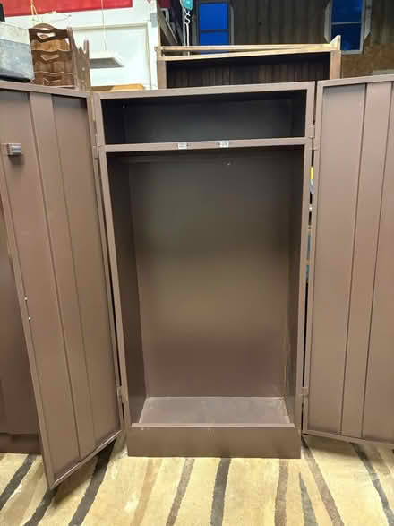 Photo of free 2 Brown Metal cabinets (New Market) #4