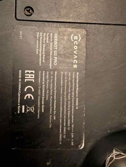 Photo of free Deebot U2 Pro (Spares/Repair) (Bracknell RG12) #2