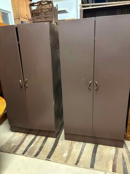 Photo of free 2 Brown Metal cabinets (New Market) #2