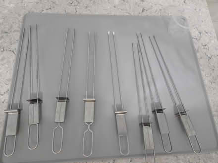 Photo of free Eight stainless barbeque skewers (Glenview near Northbrook) #2