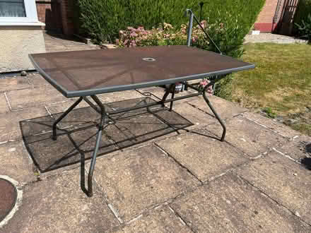 Photo of free Metal Garden table (Wirksworth DE4) #1
