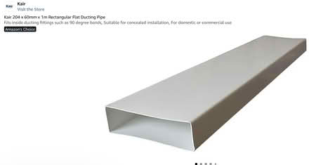 Photo of free 1m Rectangular Flat Ducting Pipe (N13 Palmers Green) #1
