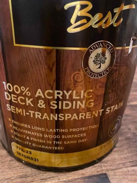 Photo of free Wood stain (Orleans) #2