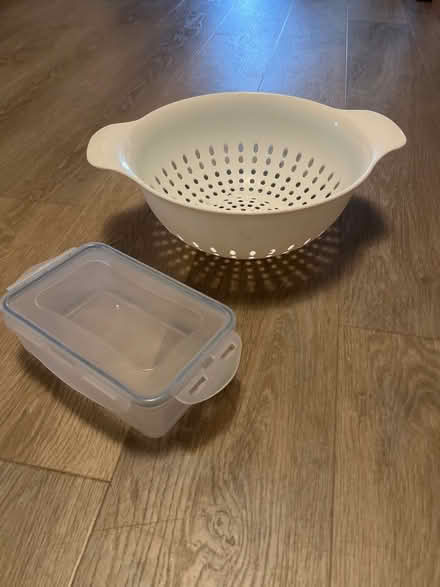 Photo of free Tupperware and strainer (Atwater) #2