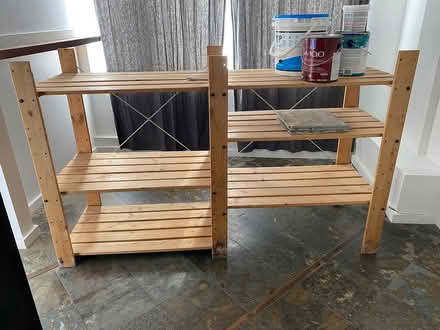 Photo of free Wood storage shelf (Trinity-Bellwoods) #1