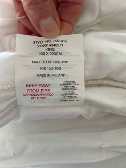 Photo of free King size duvet Tog 10.5 (Kilkenny city) #3