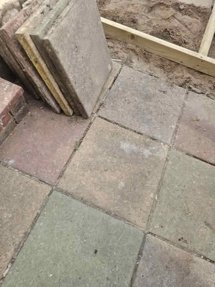 Photo of free 25 x Patio slabs varying colous (Dinas Powys CF64) #1