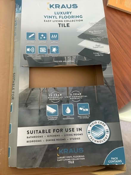 Photo of free Spare vinyl tiles (Eagley BL7) #2