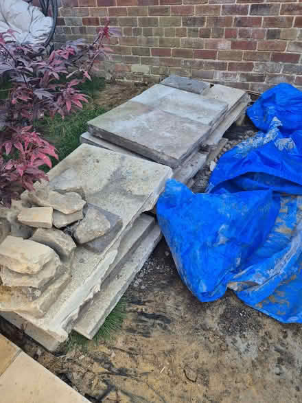 Photo of free Old Council paving slabs (Morley LS27) #2