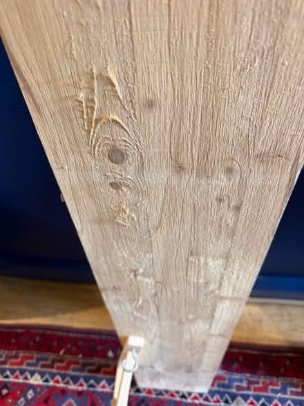 Photo of free Rough pine plank with brackets (Durham DH1) #3