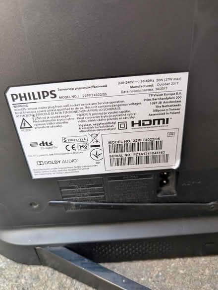 Photo of free Philips TV 22 inch (Langport TA10) #2