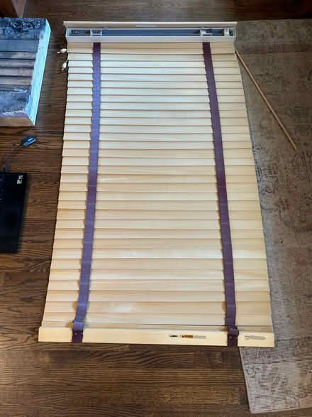 Photo of free 2 Wooden window blinds (Greenwich CT) #1