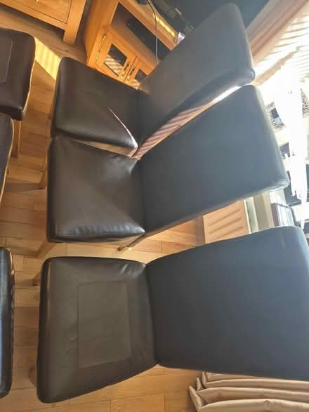 Photo of free 6 faux leather dining chairs (Dublin 16) #1
