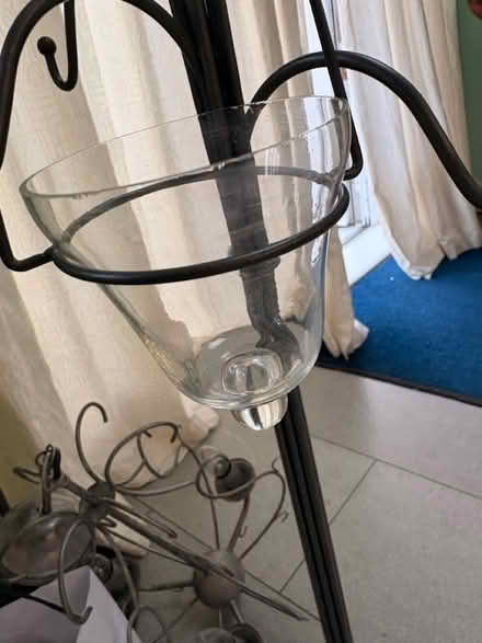 Photo of Clear Glass candle holders (Southborough lane BR2) #2