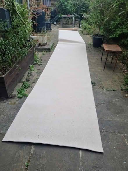 Photo of free Long cream wool carpet offcut (Hunters Bar S11) #1