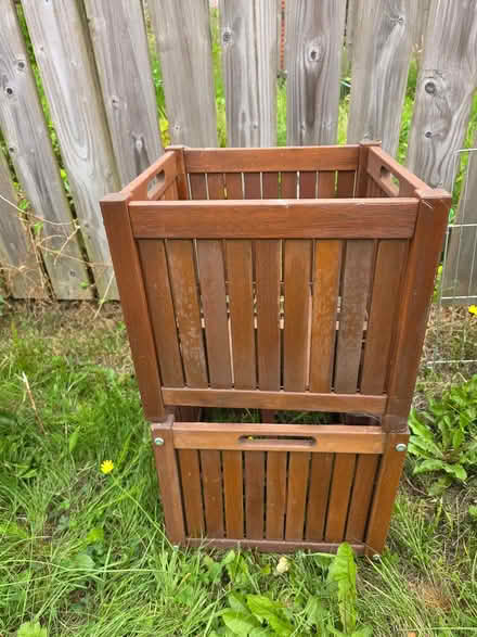 Photo of free Ikea square wooden planter x2 (Strandtown BT4) #1