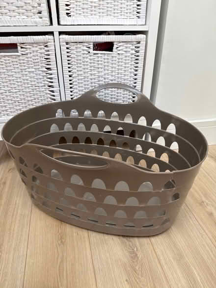 Photo of free Large grey laundry basket (Tinshill LS16) #1