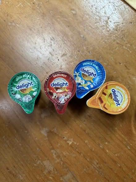 Photo of free Assorted coffee creamers (North Sammamish) #1