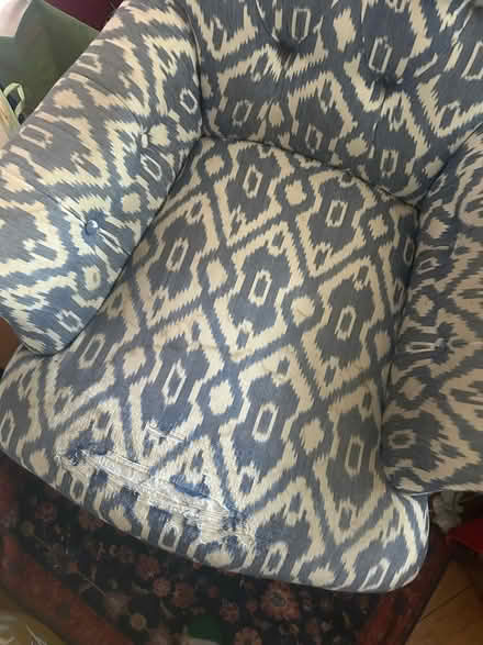 Photo of free Comfy Ikat print armchair (Petworth) #3