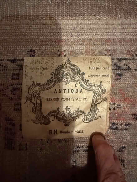 Photo of free 100% Wool rug (Oakland near lake Merritt) #2