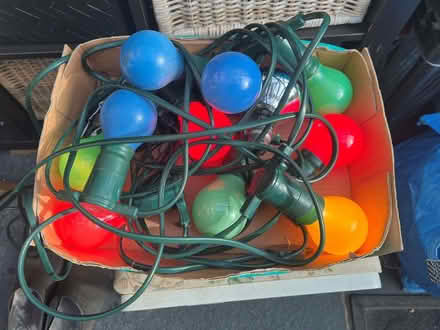 Photo of free 'Fairground Style' Fairy Lights + Spare Bulbs (West Midlands B67) #1