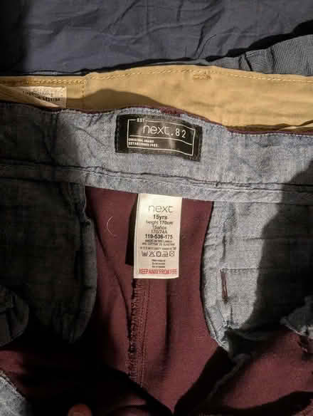 Photo of free 15yrs burgundy chinos (Cranham Gate GL3) #3