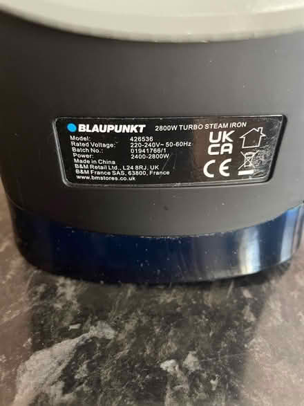 Photo of free Iron (Ramsgate CT11) #2