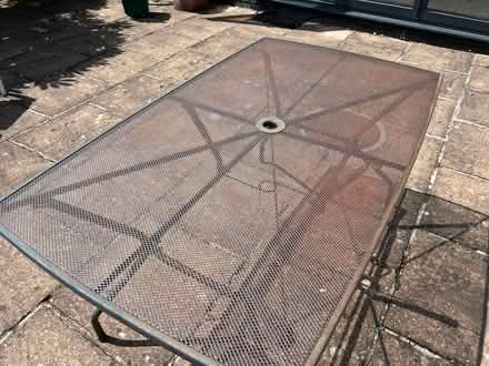 Photo of free Metal Garden table (Wirksworth DE4) #3