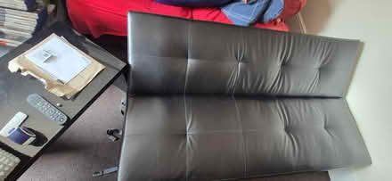Photo of free Faux leather 2 seater sofa bed (Wellington road TN34) #2
