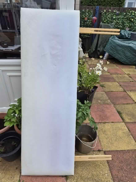 Photo of free Kingsize bed base, mattress and Headboard (Calderwood G74) #1