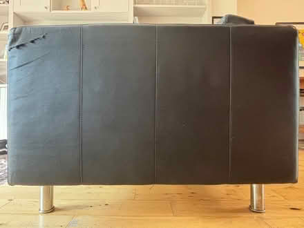 Photo of free Black leather (IKEA) sofas (Dublin 15) #3
