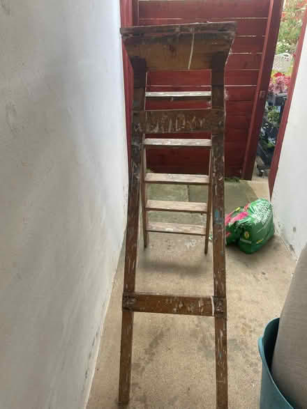 Photo of free Wooden Step Ladder (Clermiston EH4) #2