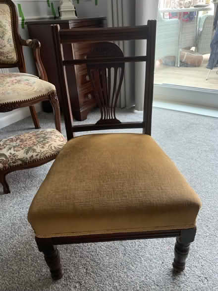Photo of free Antique Edwardian parlour chair (Penland Wood TN40) #1