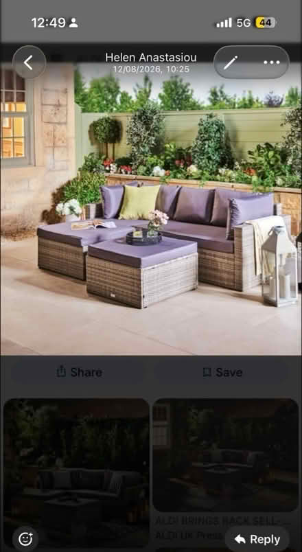Photo of free garden sofas (N13 Palmers Green) #2
