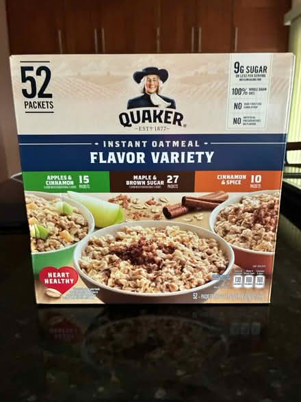 Photo of free Quaker instant oatmeal (Smoky Hill Rd & Tower Rd) #1