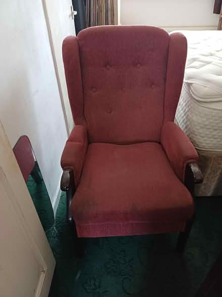Photo of free Old wing back chair (BB18 6ex) #3