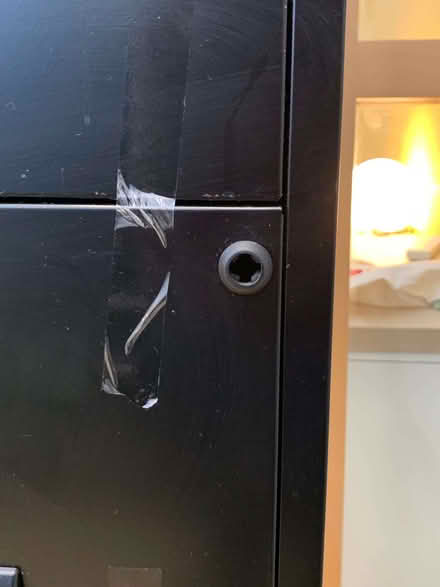 Photo of free Black metal 4-drawer cabinet (Hoxton N1) #2