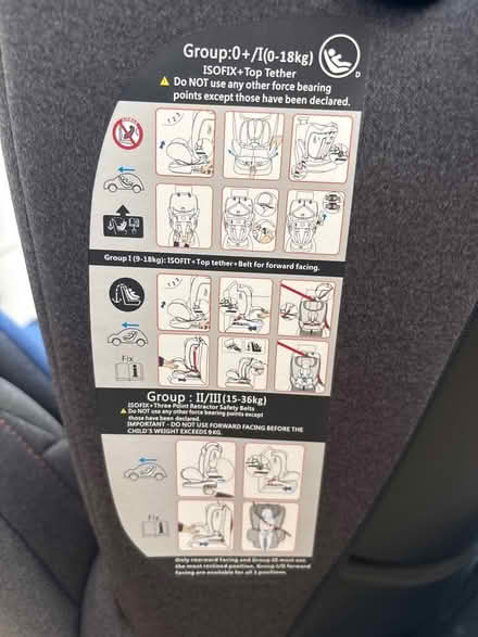Photo of free New Jovikids car seat (Broomgrove TN34) #4
