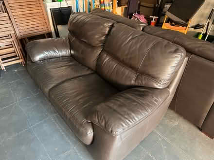 Photo of free 2 Seater & 3 Seater Leather Sofas (Grange Park NN4) #1
