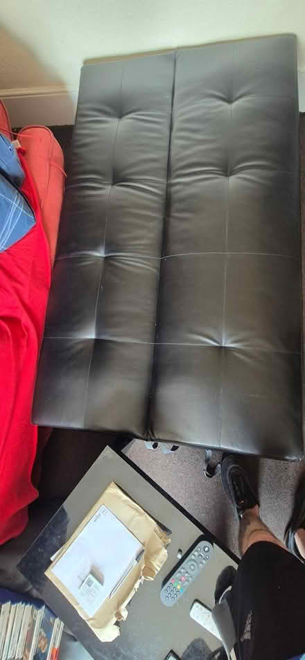 Photo of free Faux leather 2 seater sofa bed (Wellington road TN34) #3