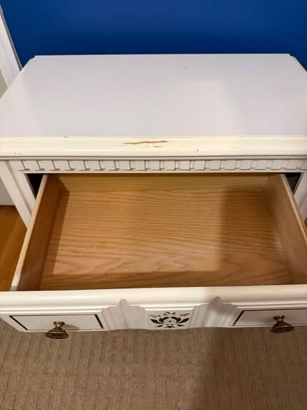 Photo of free White Wooden Nightstand (Vienna) #2