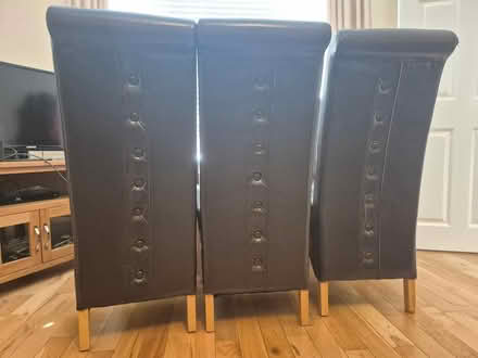 Photo of free 6 faux leather dining chairs (Dublin 16) #4