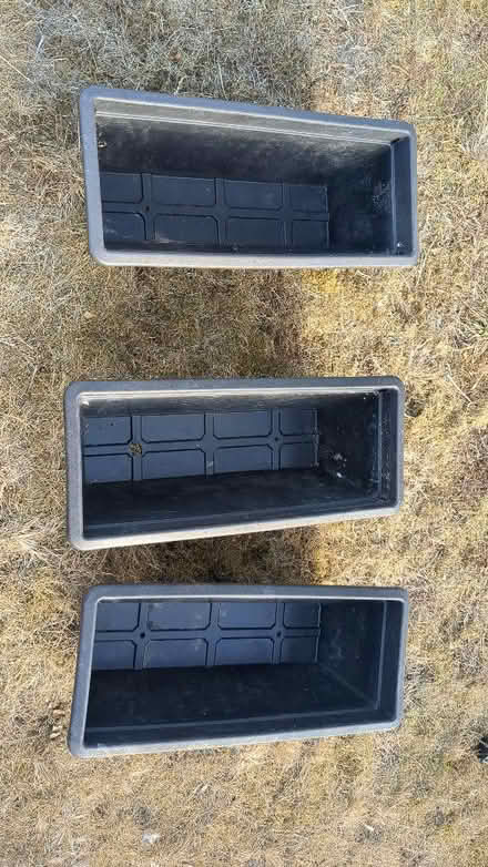 Photo of free 3 black window boxes (Great Yarmouth NR30) #1